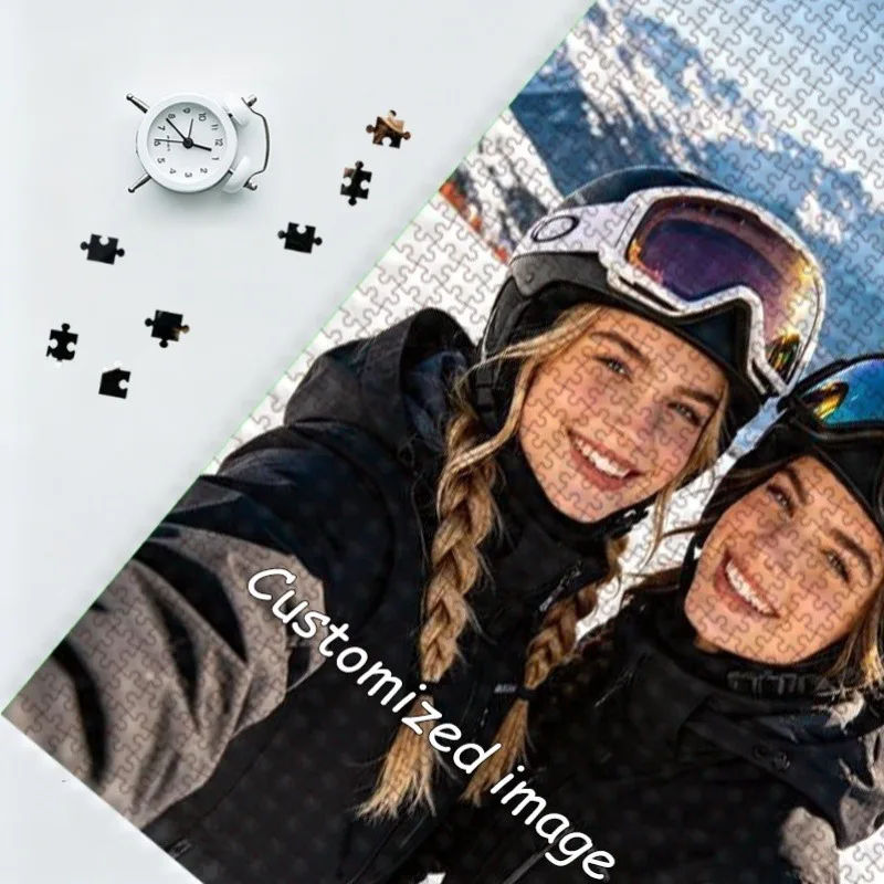 35/300/500/1000pcs Personalized Custom Photo Puzzle Comic Photo For Him Her Family Friends Children For Birthdays For Weddings