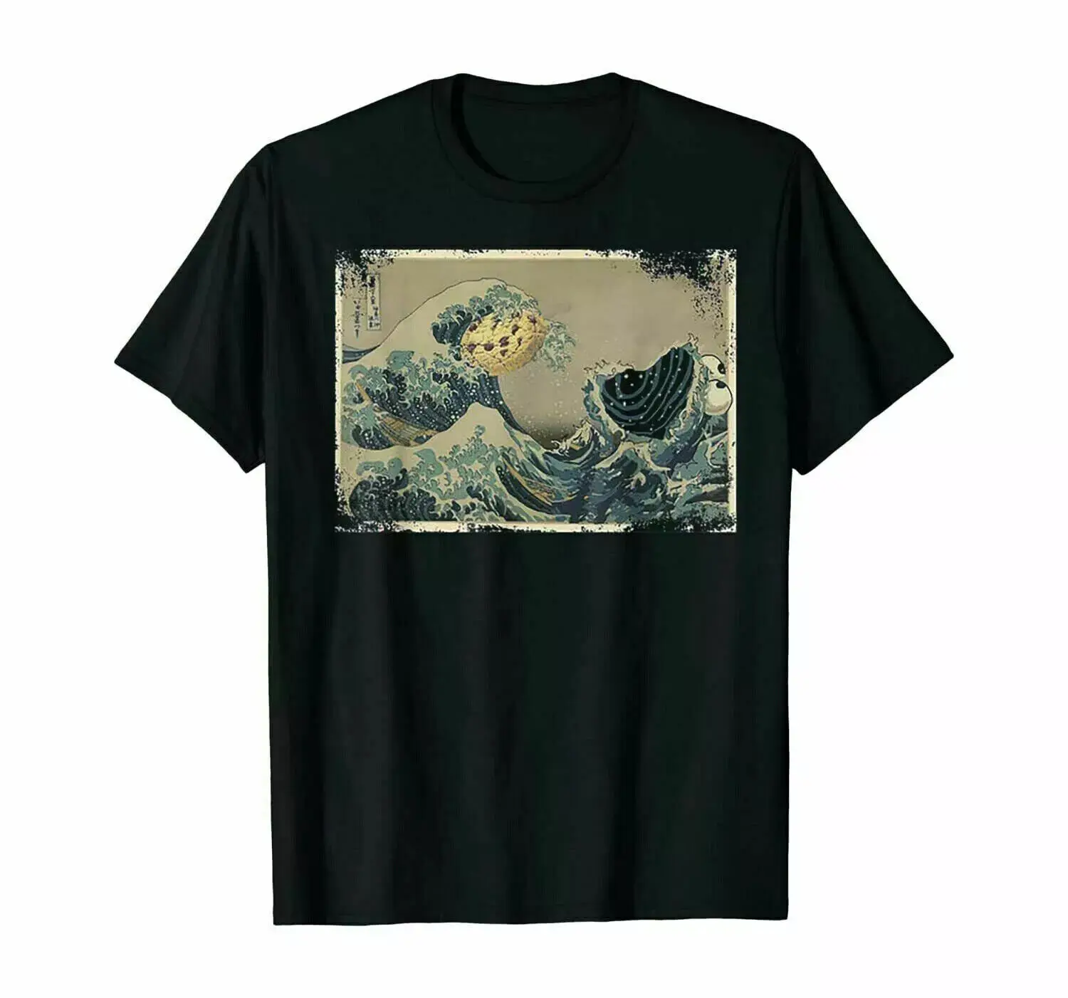 The Great Wave Off Cookiemonsta Cookie Great Off T-Shirt Funny Tee Gift