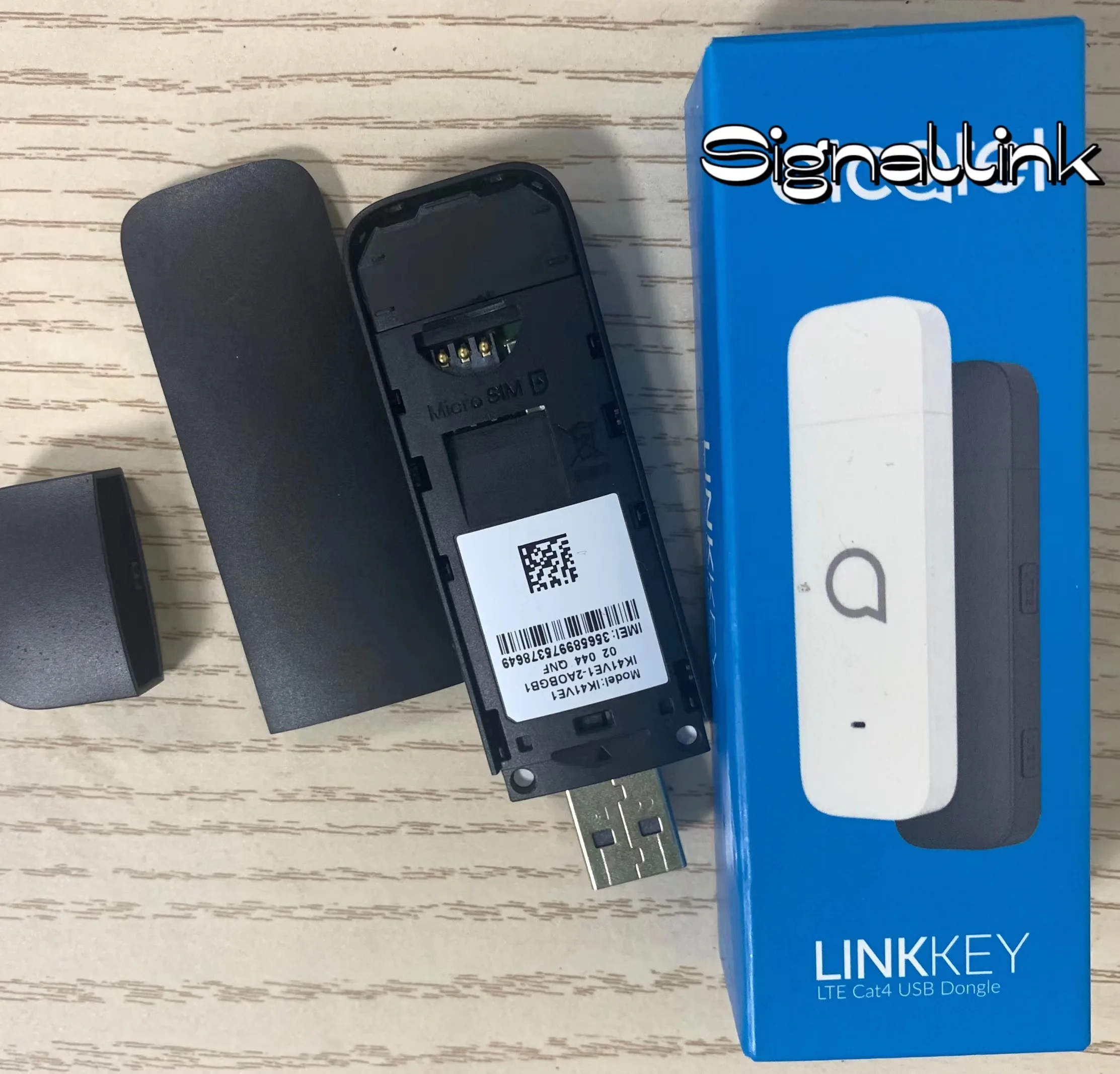 Signallink Alcatel IK41 IK41VE1 4G LTE USB INTERNET Dongle（99%new）