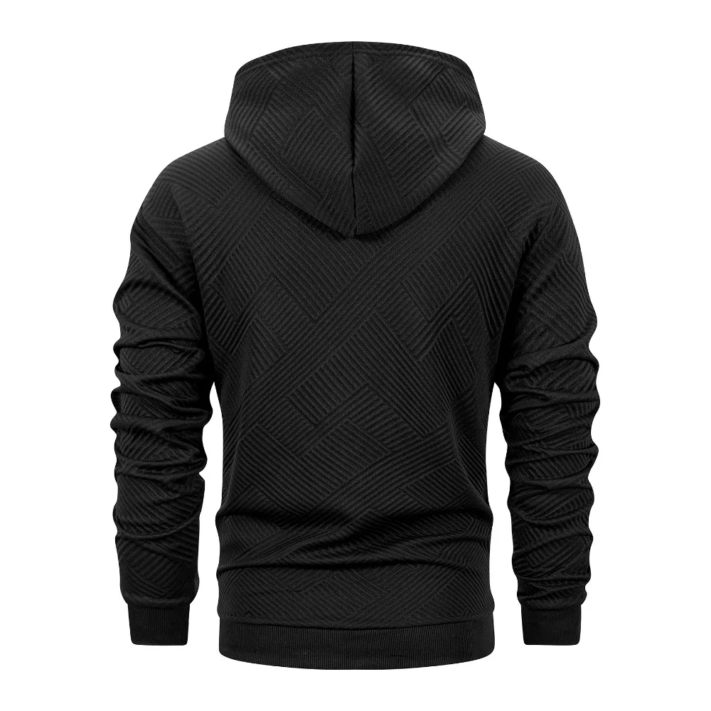 بلوفر رجالي محكم موضة عادية كم طويل مقنع سويت شيرت ربيع الخريف أبلى هوديي ملابس علوية خفيفة الوزن ملابس الشارع #6