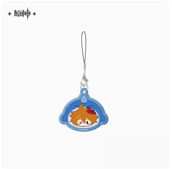 2024 Anime Genshin Impact Teyvat Zoo Theme Series Screen Eraser Tartaglia Diluc Ganyu Cartoon Pendant Keychain Official Original