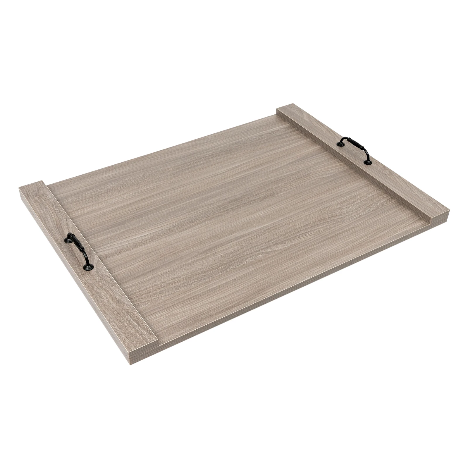 Countertop Kitchen Stove Top Cover, Noodle Board with Handles 30x22 Inches Wood Cover for Electric and Gas Stove Gray