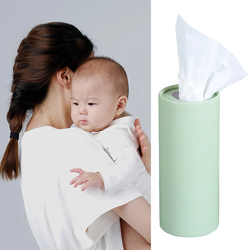 

4 Pcs Car Paper Pump Auto Tissue Holder Tissues Cylinder Refillable Towel Box Storage Travel