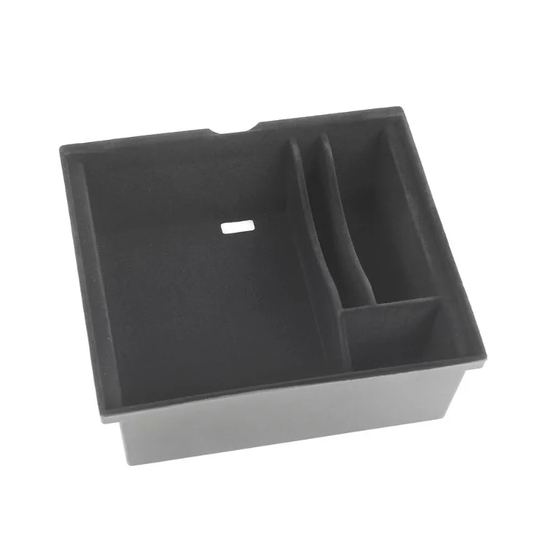

For Tesla Model 3/Y 2021 Flocked Center Console Storage Box Organizer Direct Fit Interior Styling Upgrade Car Accessories Parts