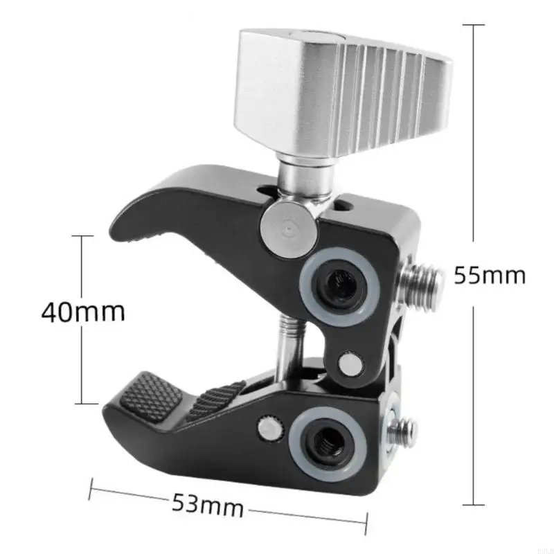 2025 새로운 C 형 클램프 카메라 사진 지원 암 클램프 1/4 및 3/8 스레드 카메라