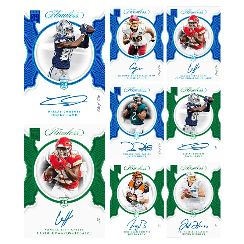

Домашняя сборная коллекция Panini Flawless Football Ceedee Lamb Chase Young Joe Burrow Jelen Hurts 2020, карты, игрушки в подарок