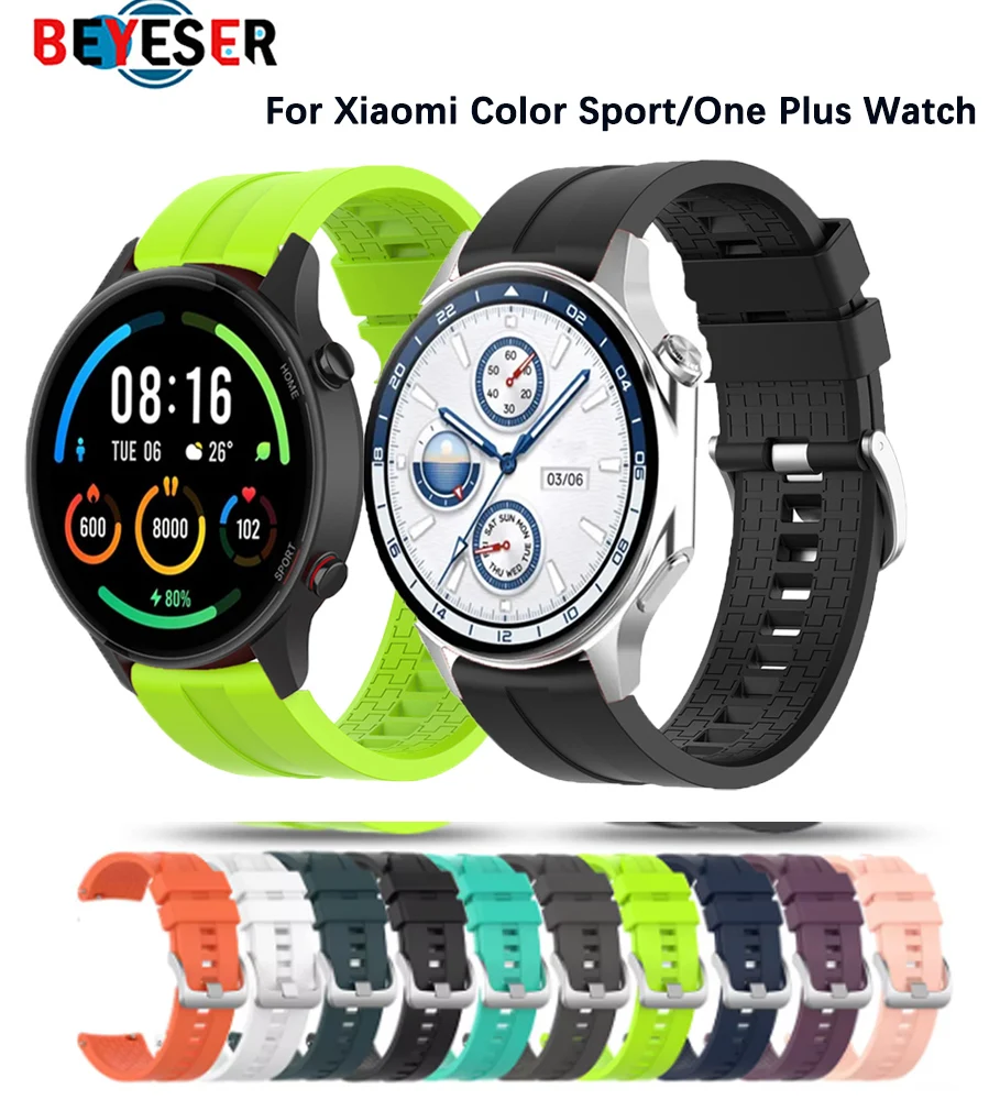 For Xiaomi Color Sport  Watch S1/S1 Pro Smart Watch Band Sports Silicone Wrist Strap For Oneplus Watch Bracelet Accessories