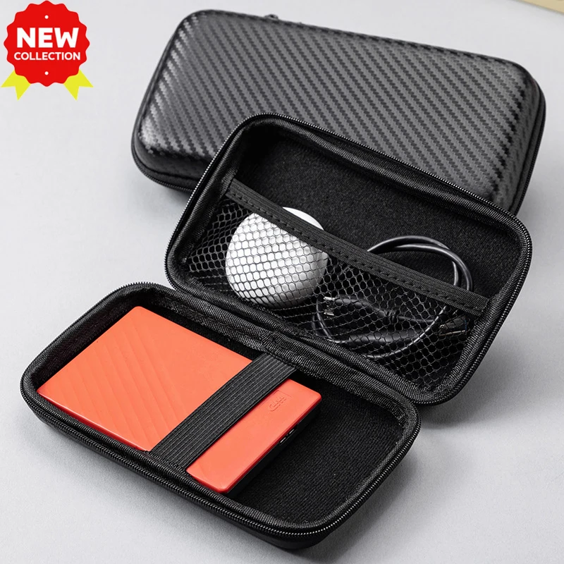 

New 1pc Eva Zipper Bag Mobile Phone Charger Protection Large Bag Mobile Hard Disk Bag U Disk Data Cable Storage Bag Zipper Bag