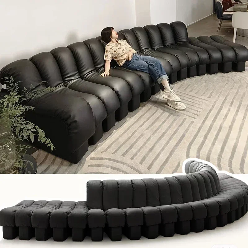 TAO New Snake-Minimalist Creative Style Arc Semicircle Leather