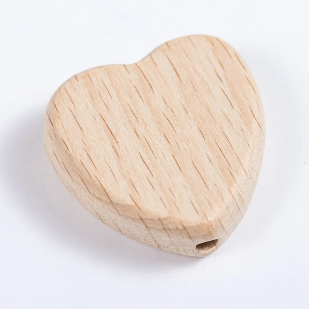 20pcs Wooden Beads Beaded Ornaments Jewelry Making DIY Craft Educational Toy for Kids Parent-Child Game Creative Pendant Gift