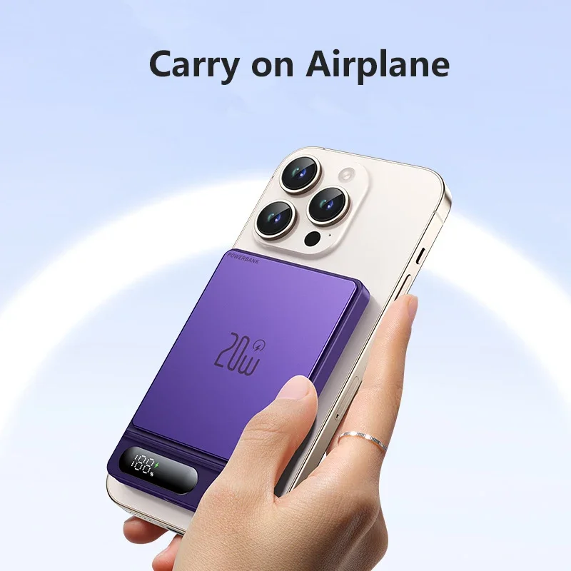 بنك الطاقة المغناطيسي لبطارية Magsafe Qi2 اللاسلكية الشحن السريع المحمولة الخارجية لبطارية iPhone Samsung Xiaomi الاحتياطية #5