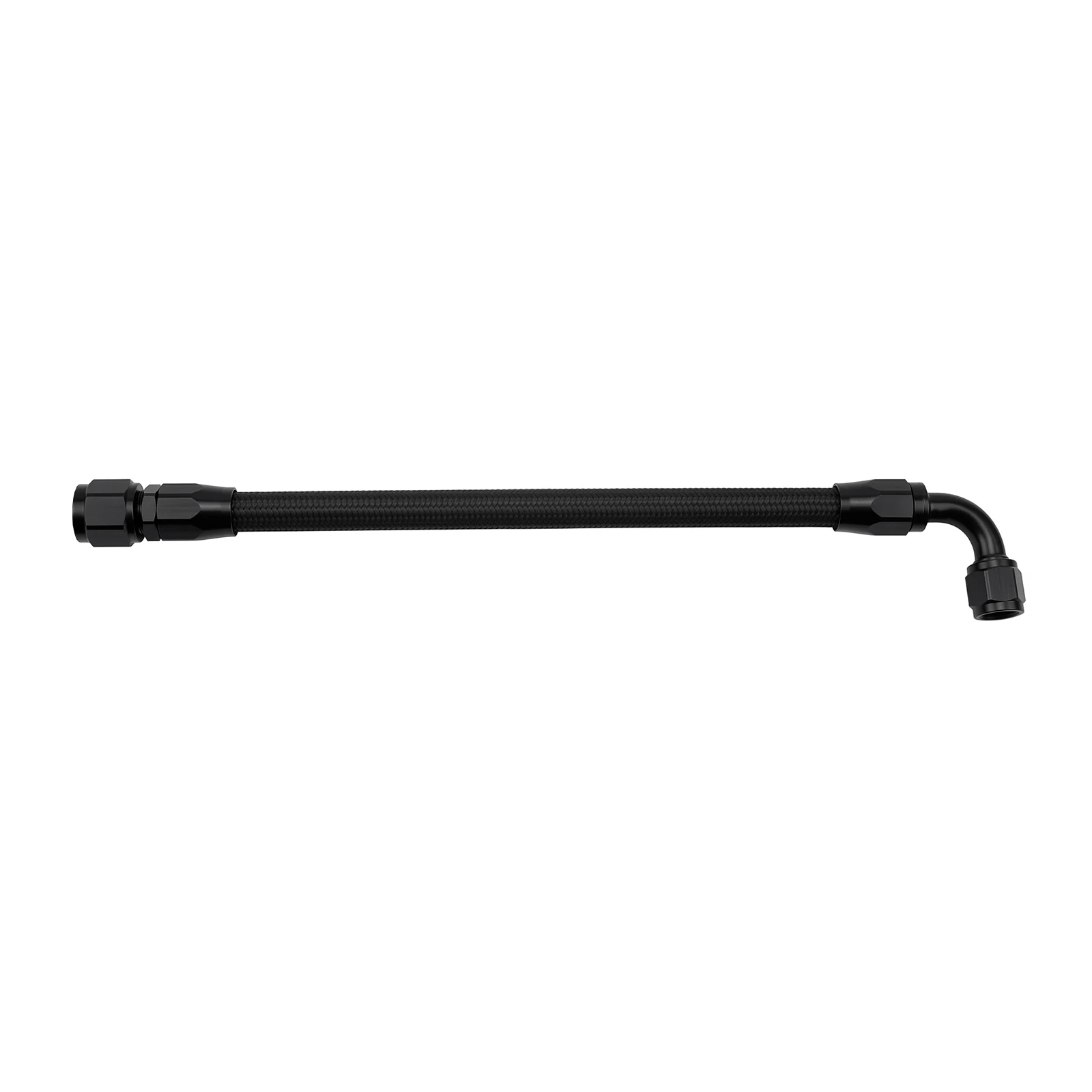 AN6 Nylon Braided Rubber Tubing Assembly Line Tube With 0 Degree 90 Degree Swivel Hose End Fitting Custom 6an CPE HOSE Installed
