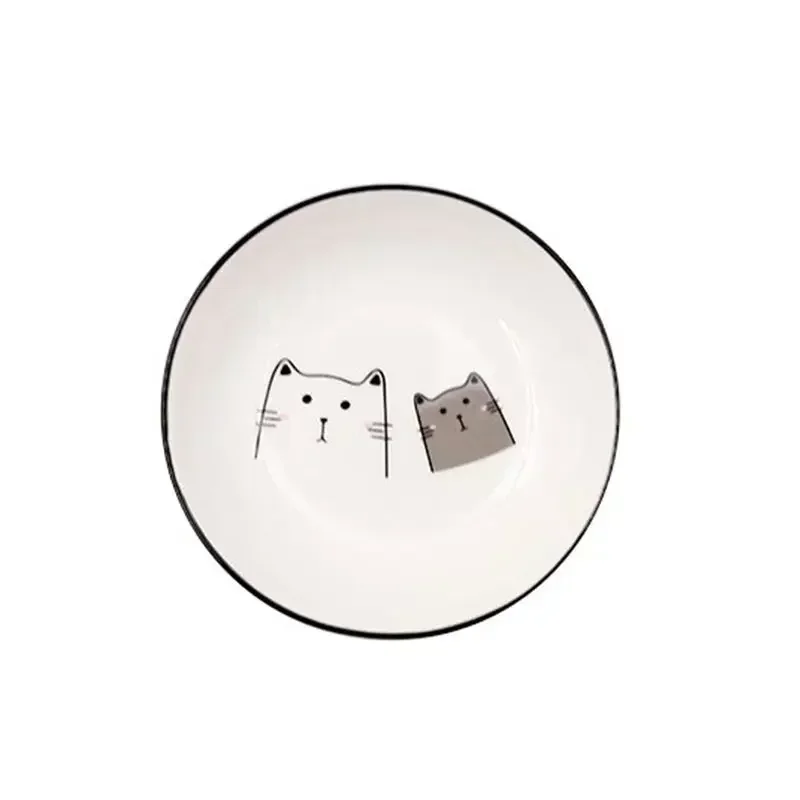 Cartoon Cat Ceramic Seasoning Dish Dessert Creative Cute Sauce Dishes Household Soy Vinegar Dishes Roast Meat Dip Snack Plate