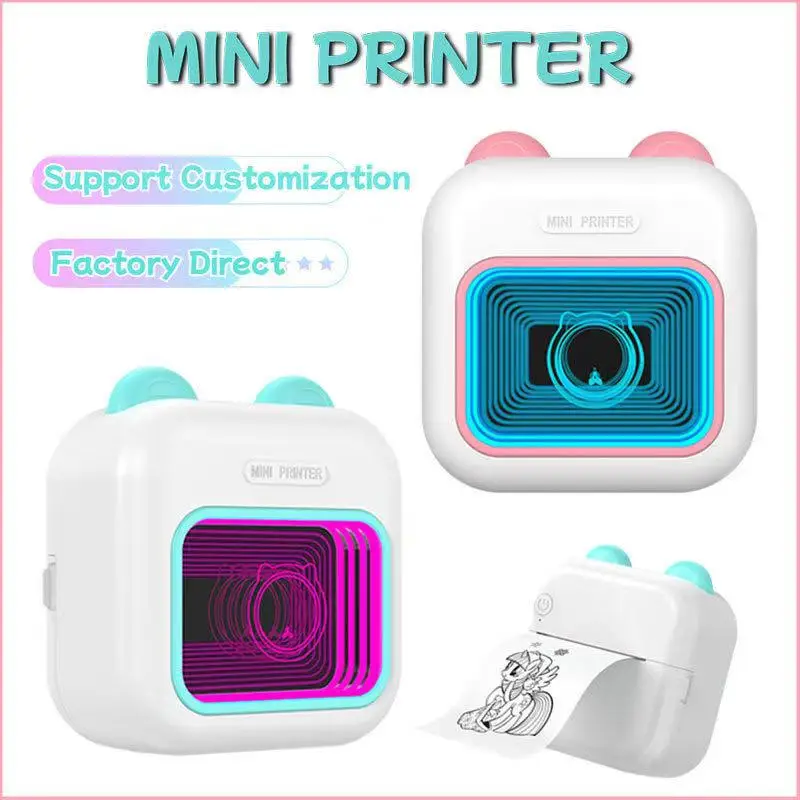 ミニポータブルサーマルプリンター,ワイヤレスラベル,メモ機,Bluetooth,インクレス,ポケット,電話メモ,印刷用紙,200dpi