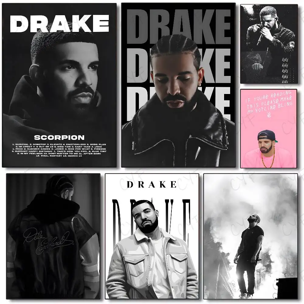 Legendary Musician D-Aubrey Drake-MT Hip Hop Poster Art painting poster with prints Home bedroom living room decoration gift