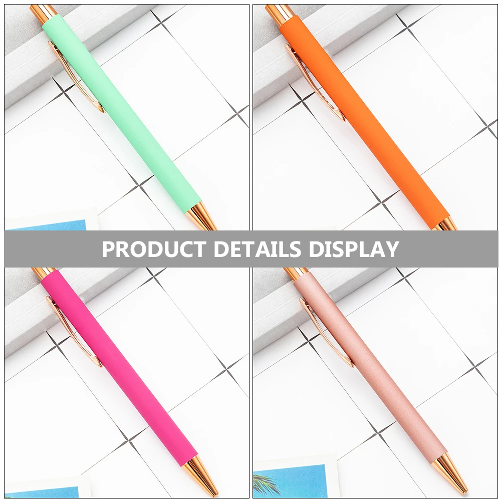 

7 Pcs Ballpoint Pen Office Writing Fancy Pens Portable School Household Ink for Metal Student