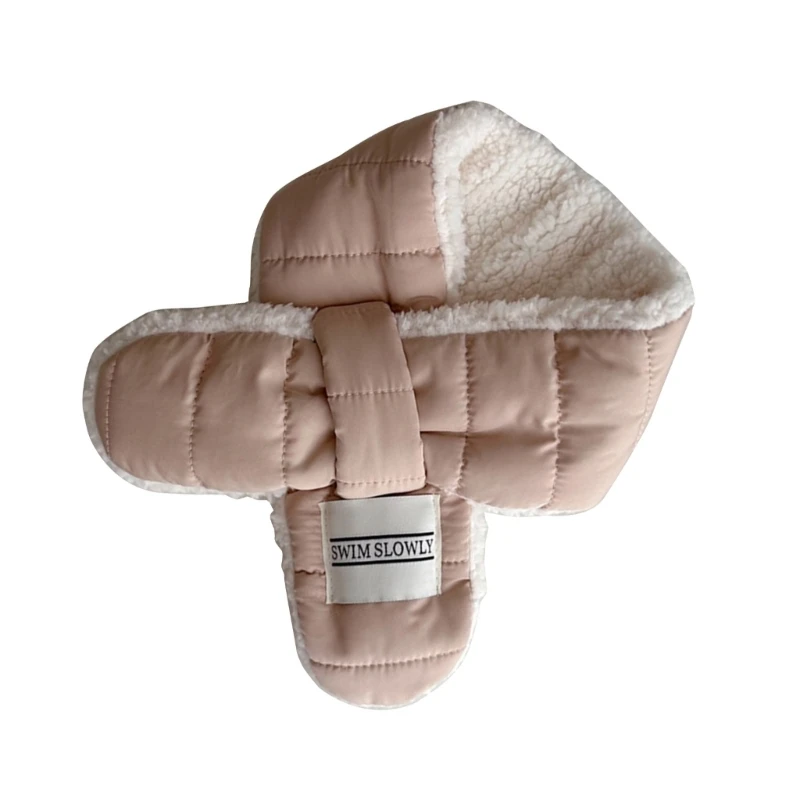 Écharpe croisée confortable élégante, cache-cou en peluche douce, écharpe en peluche à Durable pour enfants pour