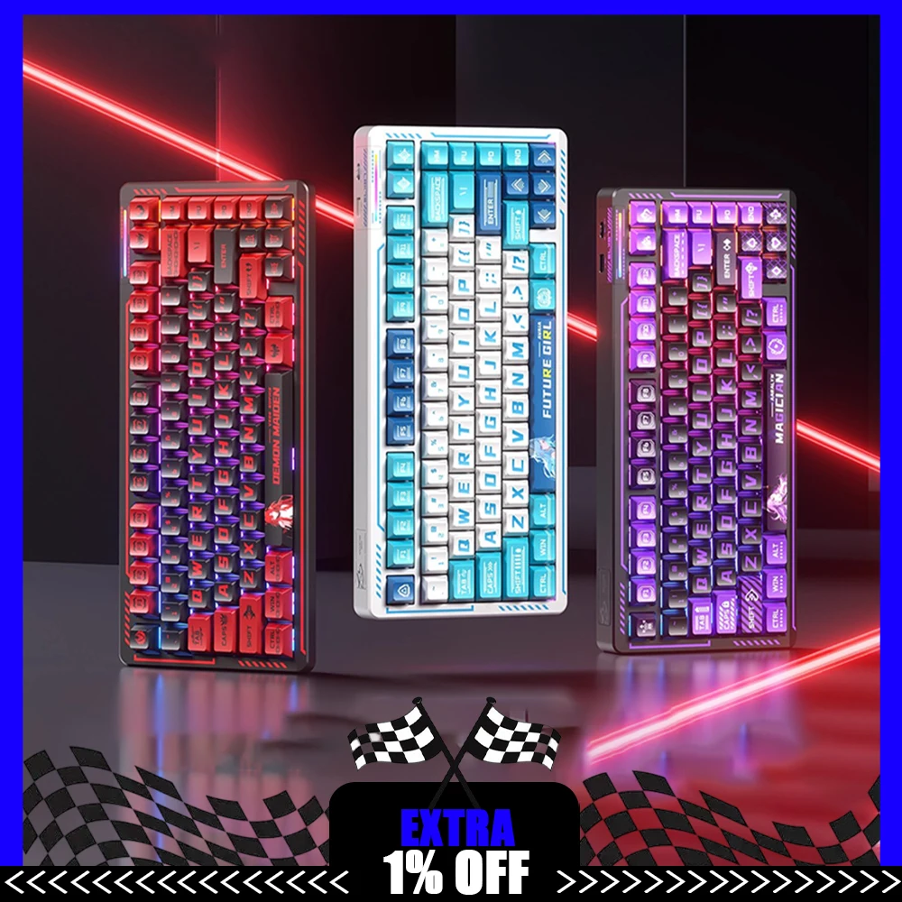 

LINGBAO K75 Anime IP Mechanical Keyboard Wired Gasket Hot Swap RGB Gaming Keyboard Custom PC Gamer Laptop Accessories​ Gifts