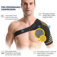 Knitted Compression Shoulder Brace Adjustable Breathable Shoulder Support Strap Protection Supportive Structure