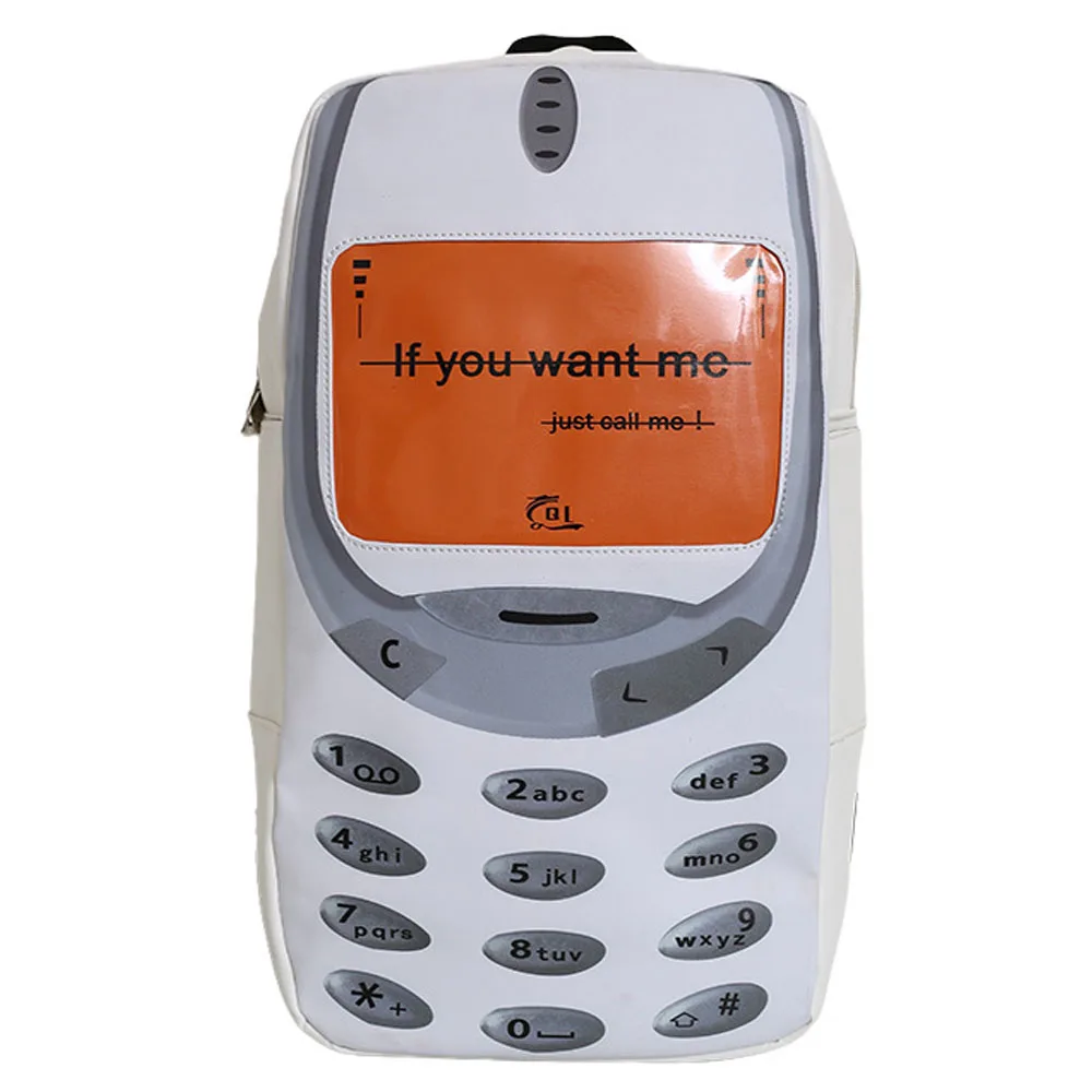 

New Korean Version Student Backpacks for Boys Girls Fashion Personality Phone Design Large Capacity Leisure Travel Couple Bags