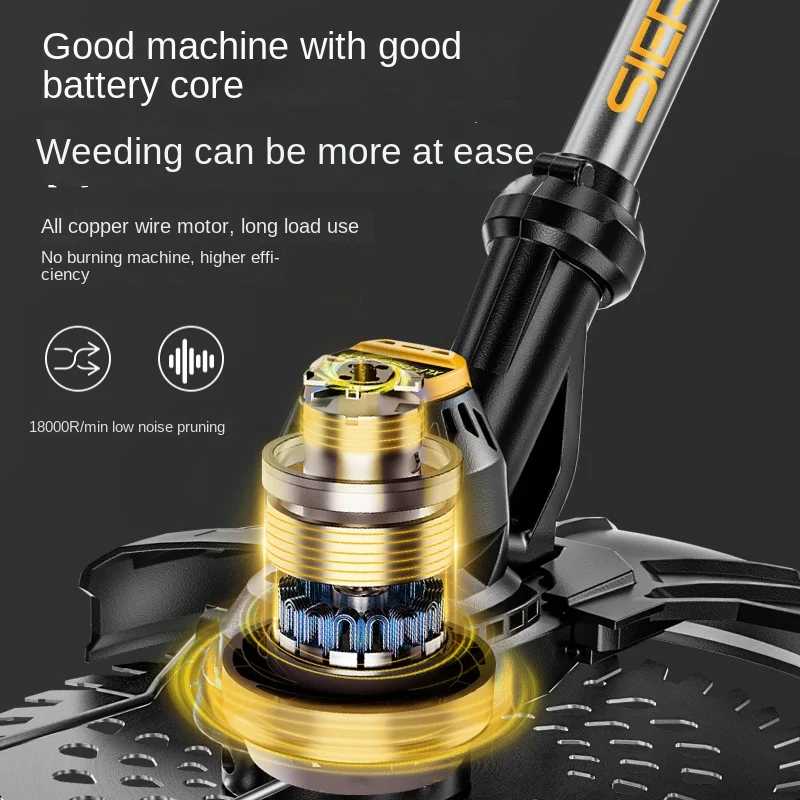 9 بوصة جزازة العشب الكهربائية بدون فرش Desbrozadora Batería ТСНТВКВКСНКВКВМКРোটোফিল সুর Batterie Tagliaerba A Batteria