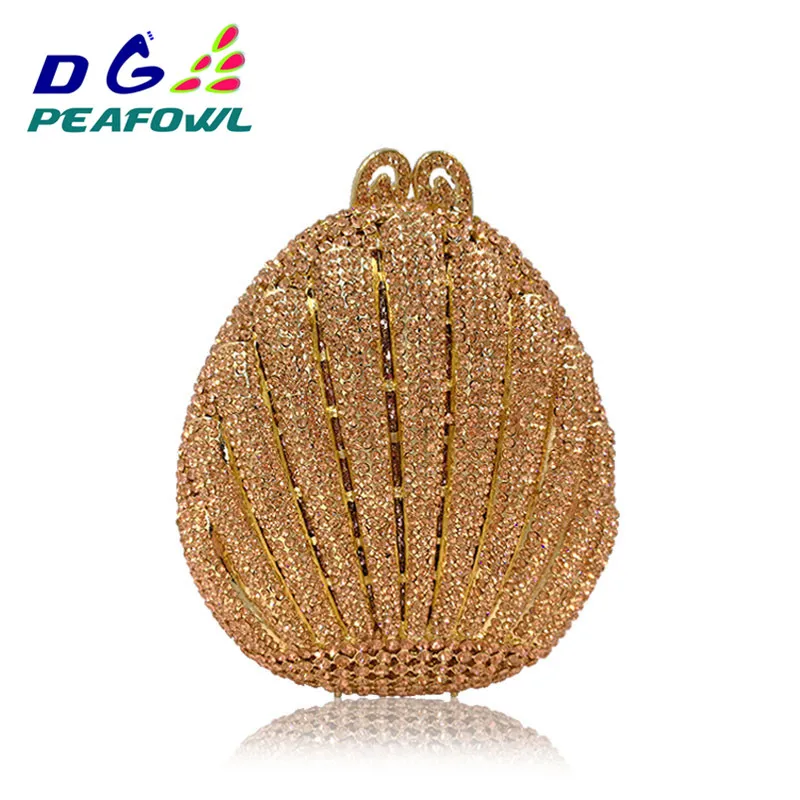 

Clutch DG PEAFOWL Small Evening Party purse Lovely Women Metallic Diamonds Clutch bag Classic Fashion Handbag Three colors 1314