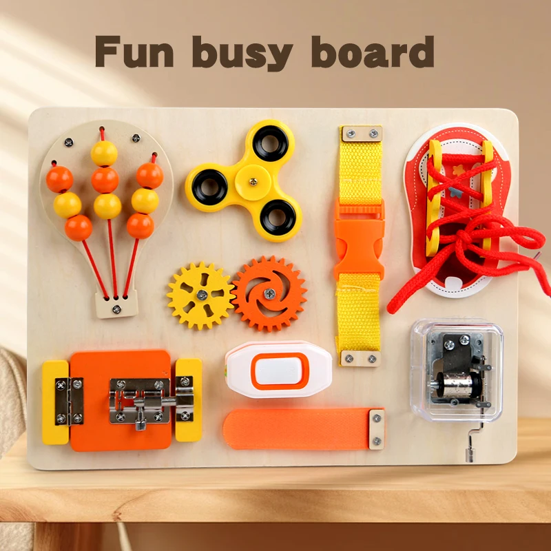 fun-busy-board-wooden-activities-board-montessori-educational-learning-toys-children'-game-for-fine-motor-skill-practice