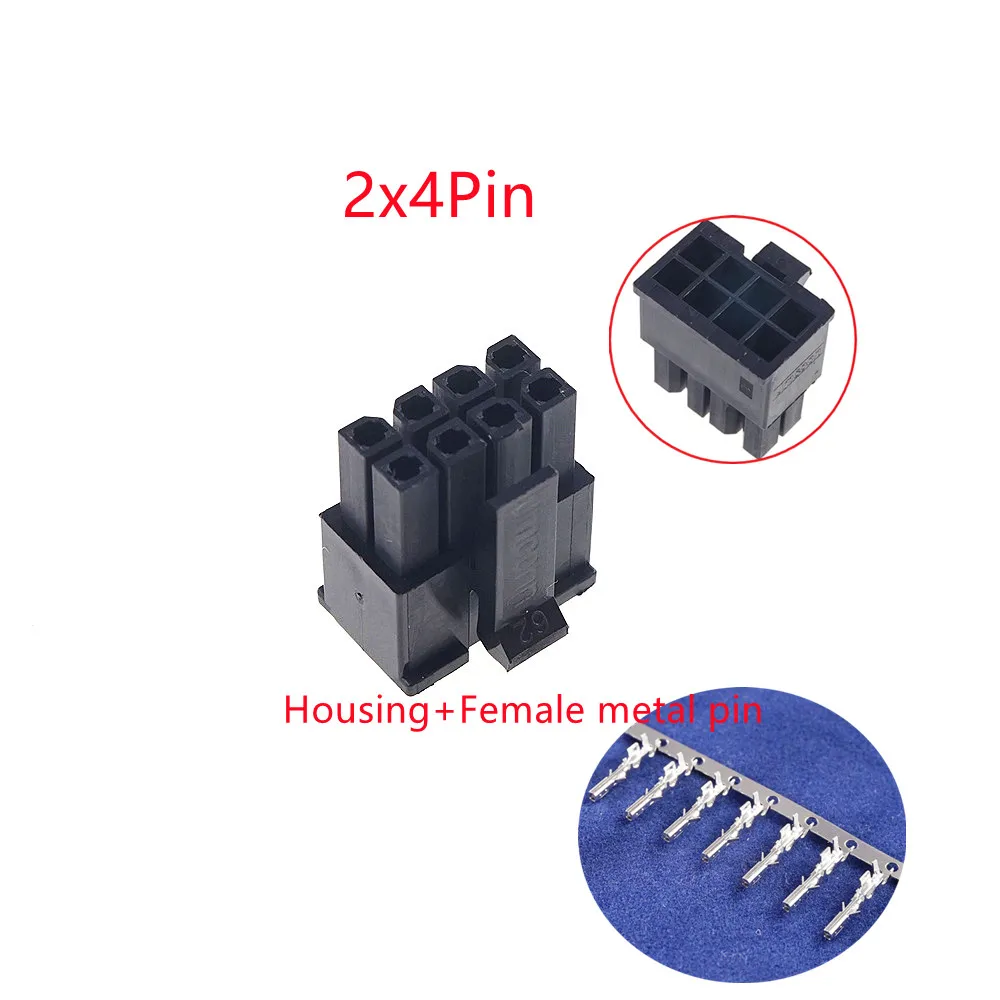 10 juegos de carcasa de receptáculo de conector Micro-Fit 3,0 de 3,0mm 2 pines 4 6 8 10 12 14 16 18 20 22 24 P carcasa macho + Terminal Molex 43030