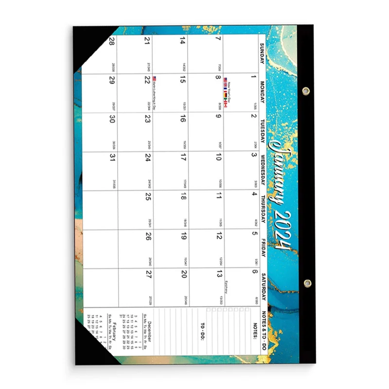 

2024 Calendar Doodle Hanging Wall Calendar Desk Calendar 16.9X12 Inches Easy Install