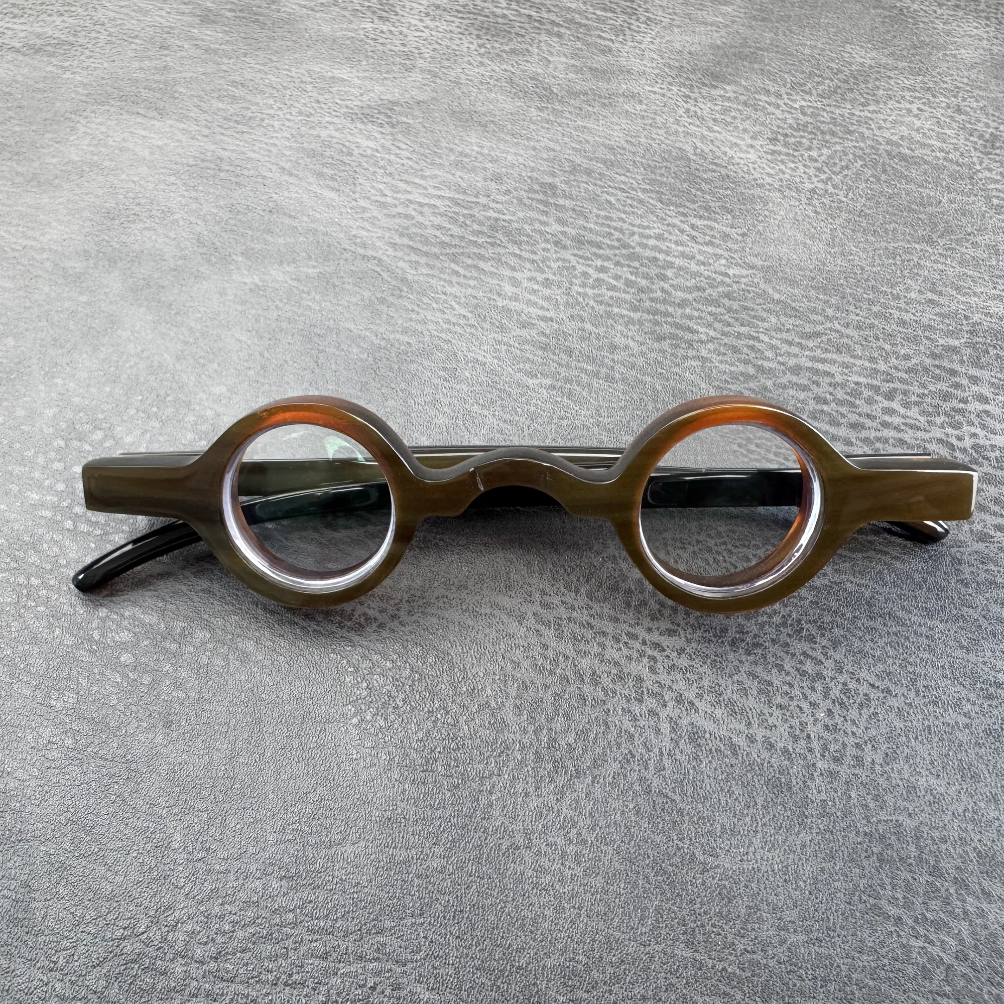 Eyeglass Frames Unique Small Round Vintage Thick Handmade Horn Prescription Eyeglasses Optical Reading Men's Glasses Frames