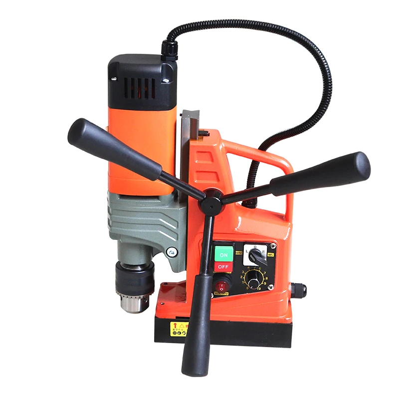 Magnetic Drill Press, Multi-Function Industrial Magnetic Base Drill with Powerful Drill Bit for Portable Bench Drilling