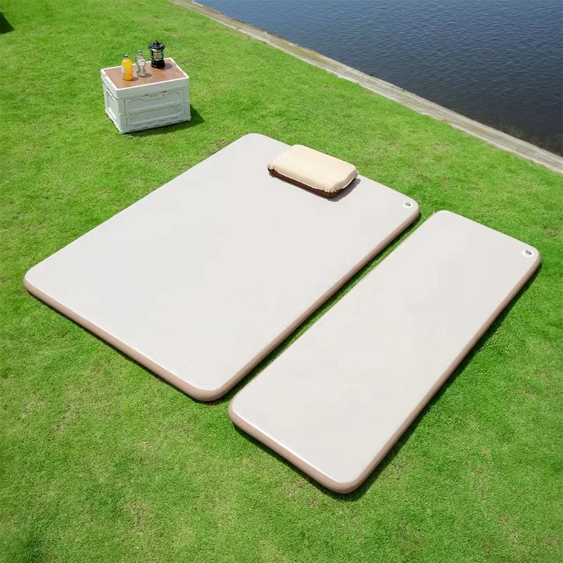 Airo Comfortable Pvc Inflatable Bed Mattress Fold up Sleeping Mat Portable Rest Pad for Backyard Camping