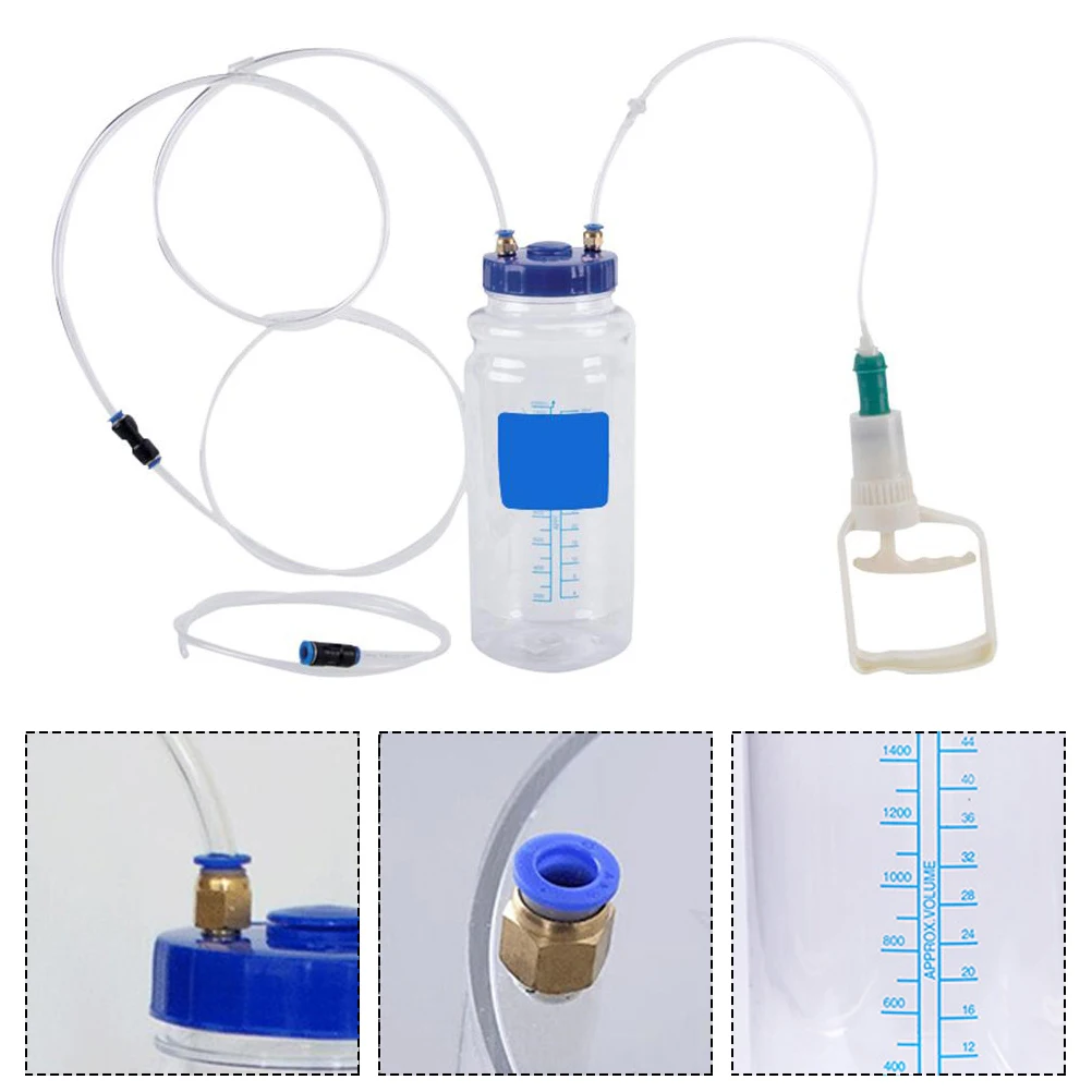 

1 Set 2L Motor Oil Extractor Pump Rubber Abs Vacuum Fluid Extraction For Car Repair Manual Oil Change Suction Pump Automotive