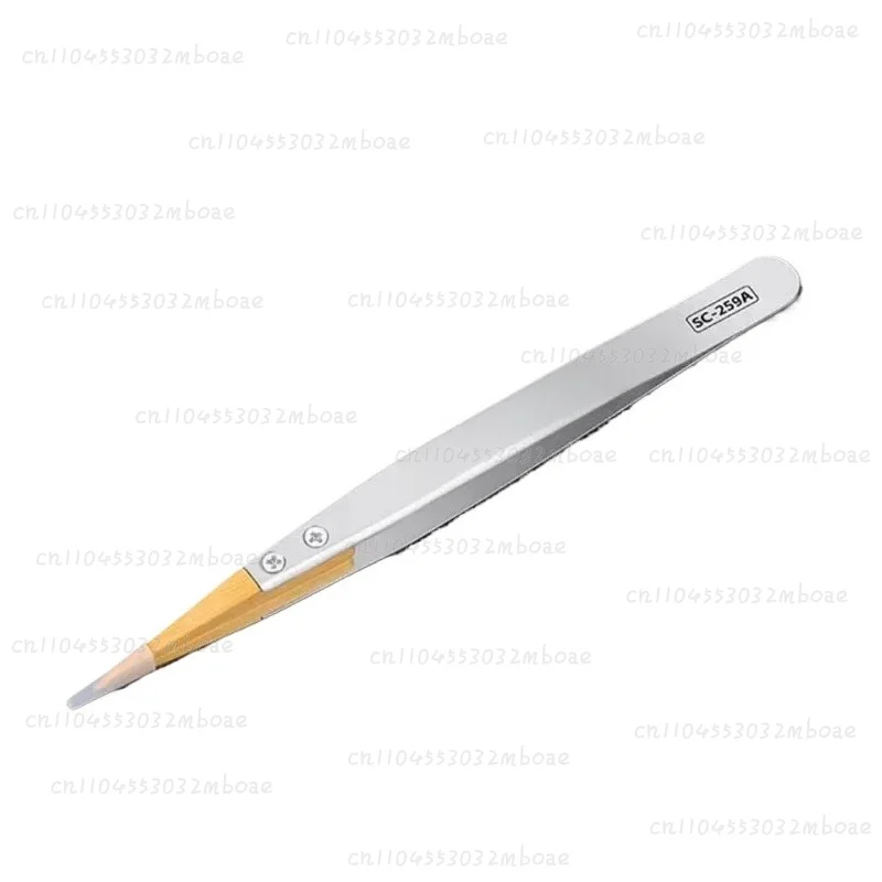 Tweezers, Insulated, Non-damaging Parts, Watch Repair Tools Boxwood Tweezers, Precision Anti-magnetic