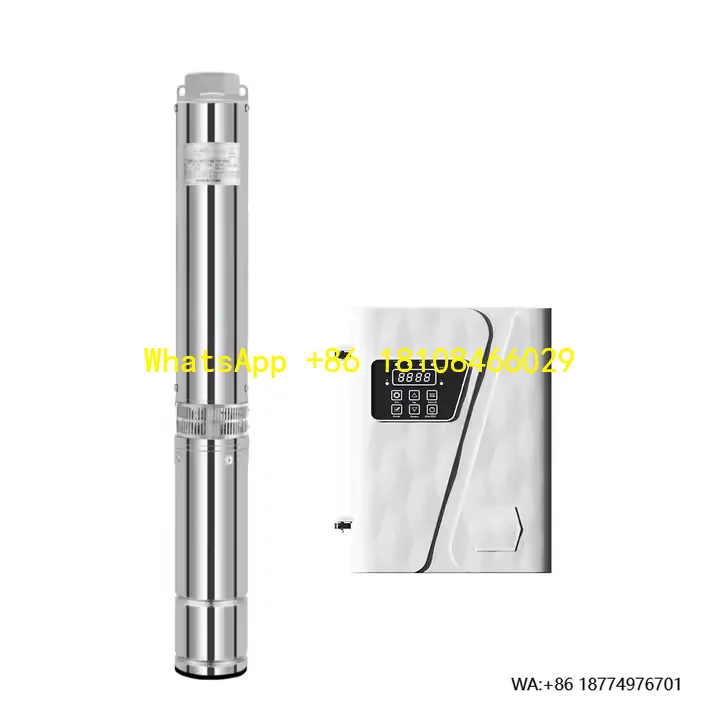 

Высокоэффективный 750 Вт постоянного тока 72 В бесщеточный солнечный погружной насос из нержавеющей стали для орошения водоснабжения под высоким давлением