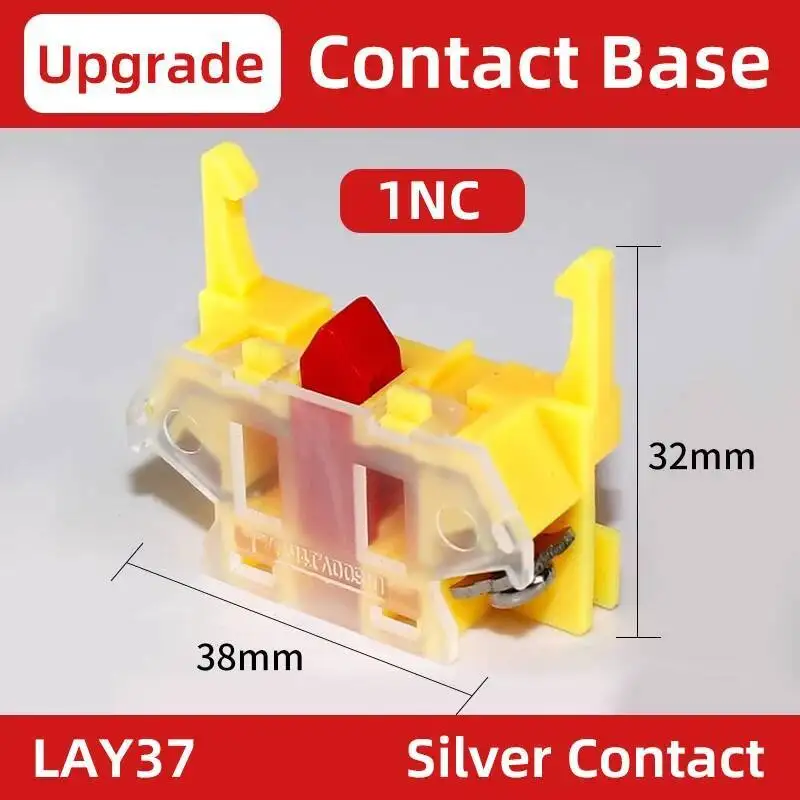 LAY37 PBC Y090 Contact Base Accessory Terminals Push Button Switch Normally Open Normally Closed 1NO 1NC