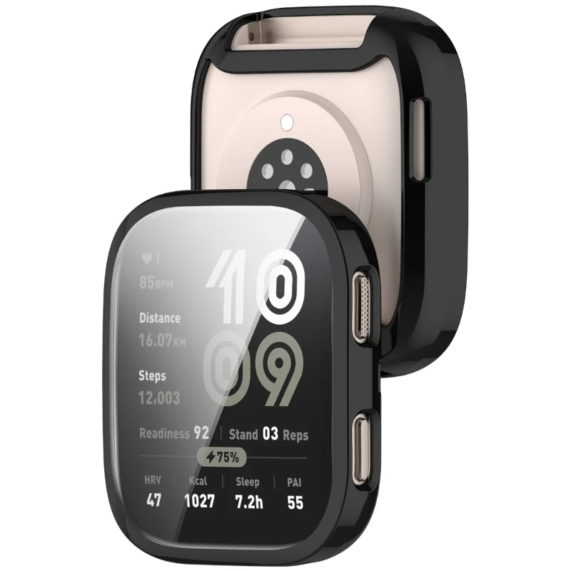 Capa protetora para amazfit bip 6 completo tpu protetor de tela quadro para amazfit bip6 bip 6 capa escudo acessórios