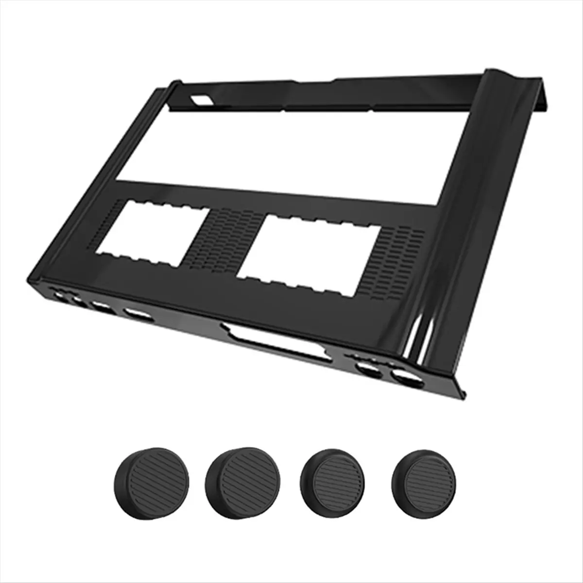 A003 Protective Case PC Anti-Scratch Monitor Protector Case Non-Slip with 4 Thumb Grip Caps for Legion Go Accessories