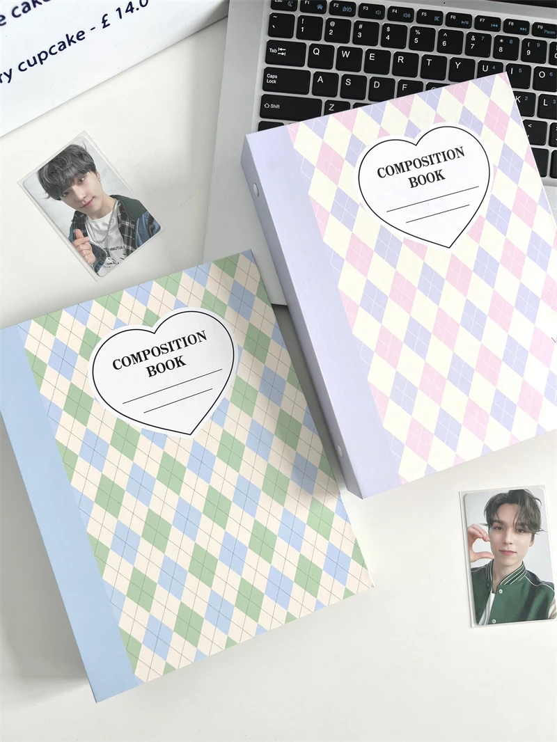 SKYSONIC A5 Creme Diamant Muster Fotoalbum Sammeln Buch Kpop Binder Cover Postkarten Ring Organizer DIY Nachfüllungen Lieferanten – Detail 31