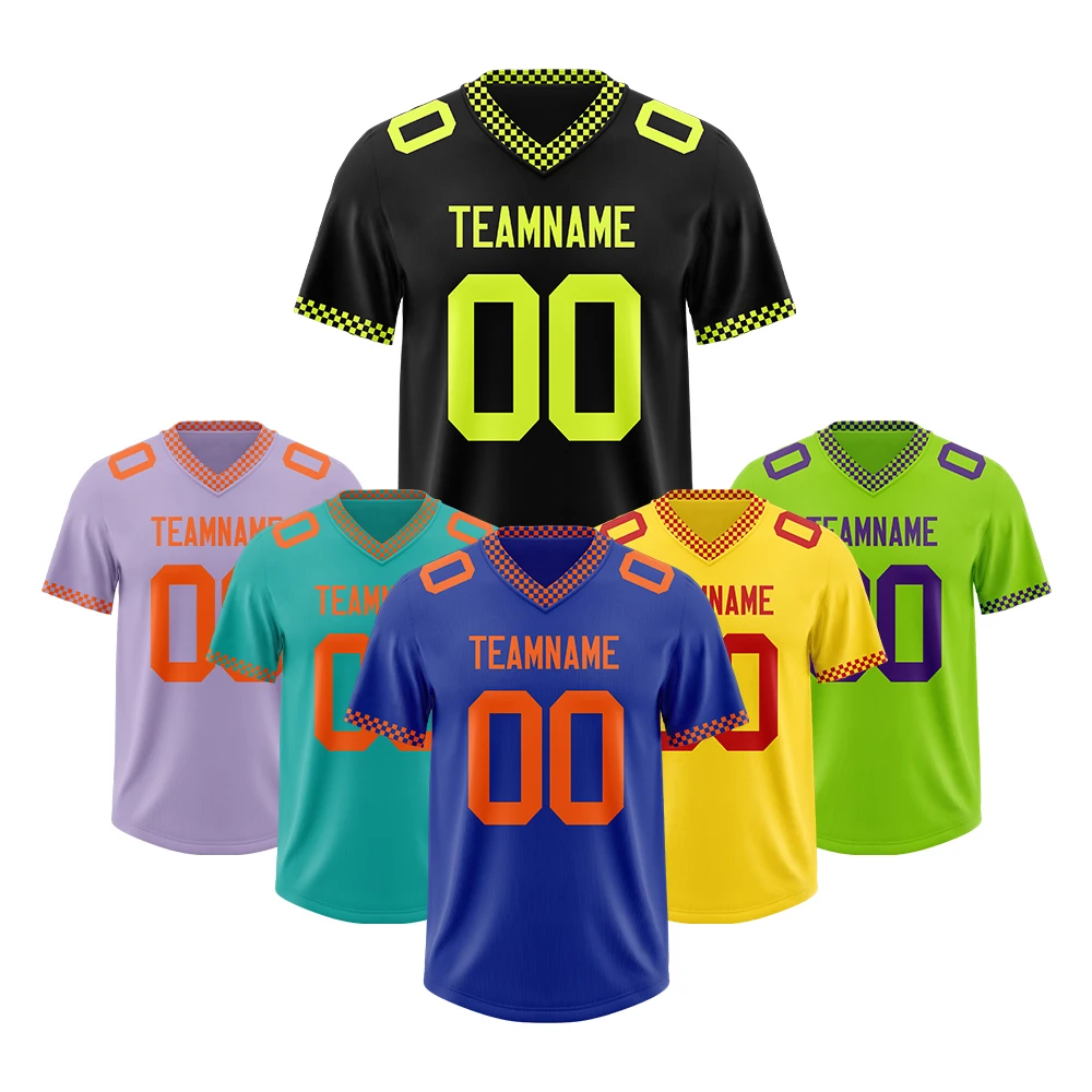 

Wholesale Personalized Football Jersey - Sewing Stitched Team Name Number, Big Size for Men Women Youth