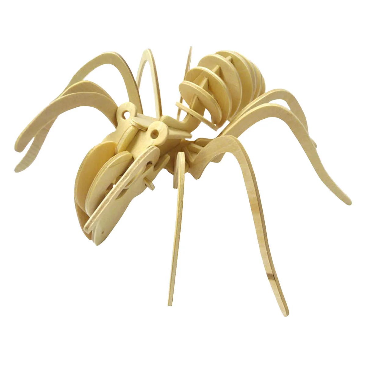 ตัวต่อแมงมุมไม้ 3 มิติ สร้างสรรค์สำหรับเด็ก ชุดงานฝีมือประกอบเอง เกมเสริมพัฒนาการทางสมอง ช่วยเสริมสร้างการพัฒนาความรู้ความเข้าใจ สนุกสนาน