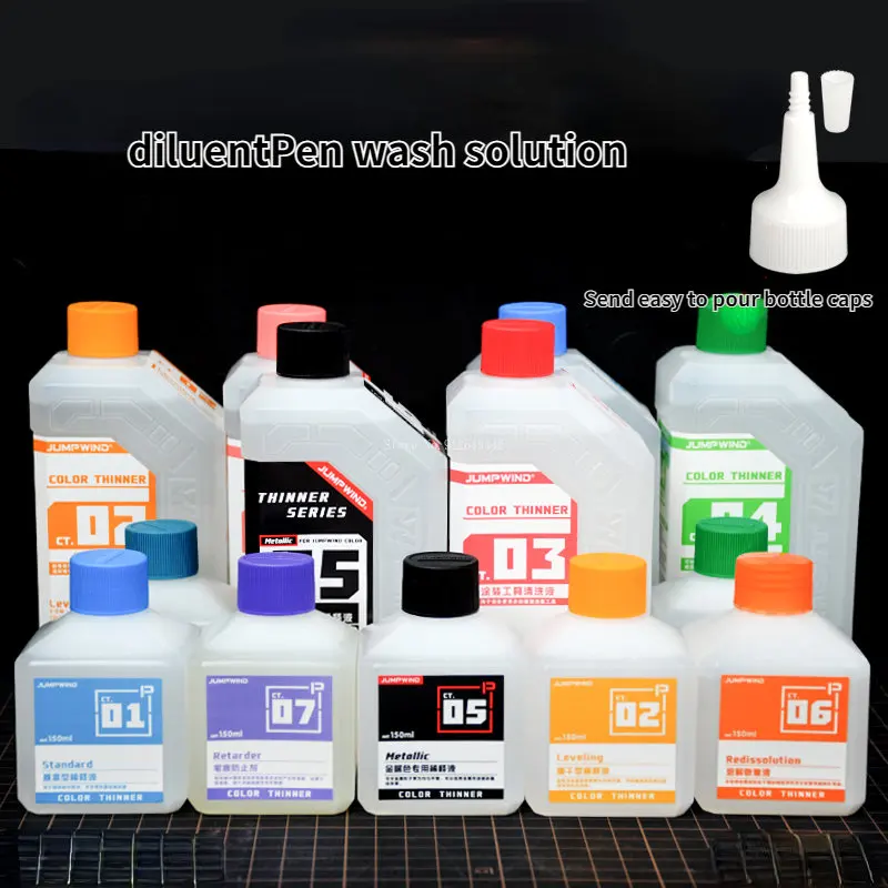 Metal Model Paint Thinner Agent New Type Pen Wash Liquid Metal Color Exclusive Coating Cleaning Liquid Coating Auxiliary Liquid