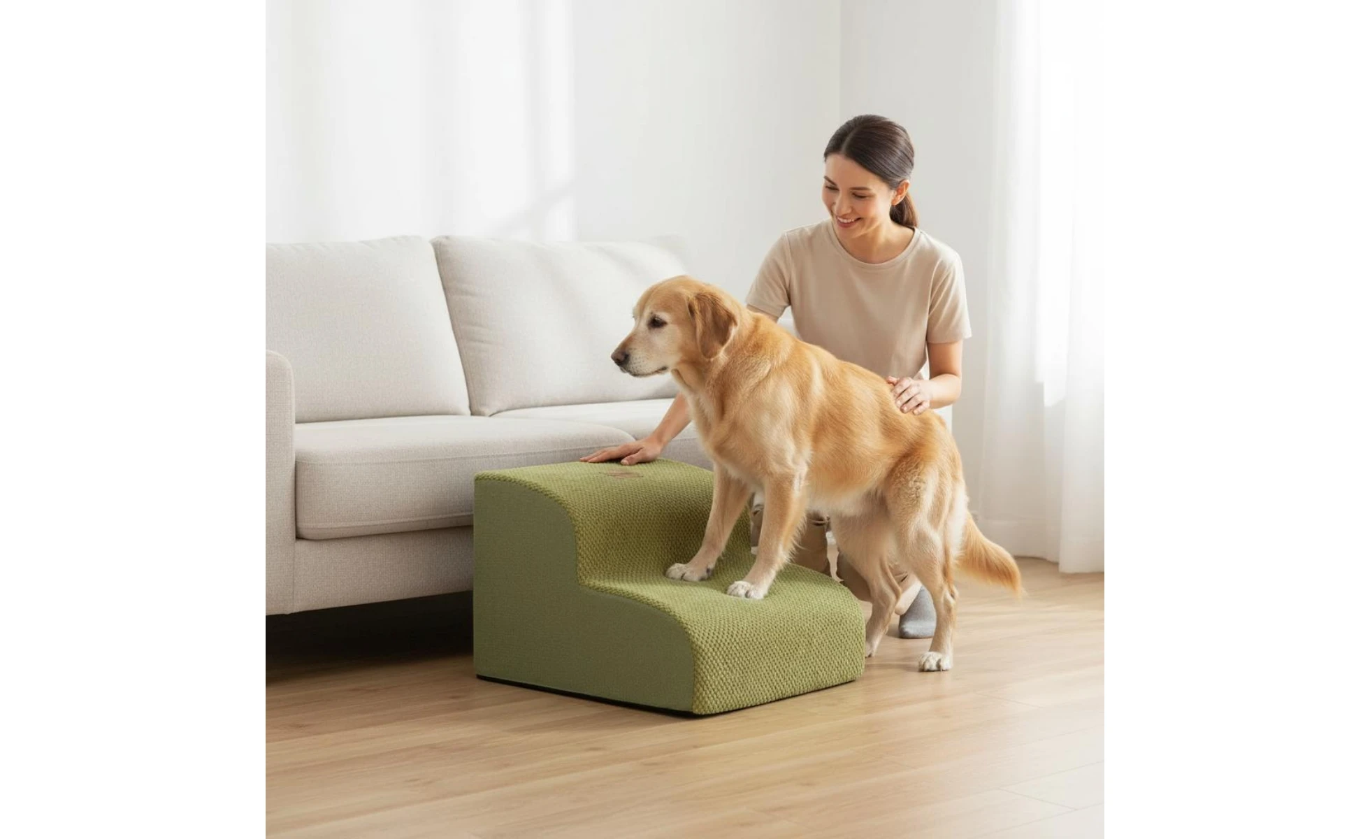 Pet Stair Ramp Washable Dog Ramp and Stairs Foam Pet Stairs Detachable Cover Sturdy for Sofa Pet Stair Ramp Washable Dog Ramp and Stairs Foam Pet Stairs Detachable Cover Sturdy for Sofa