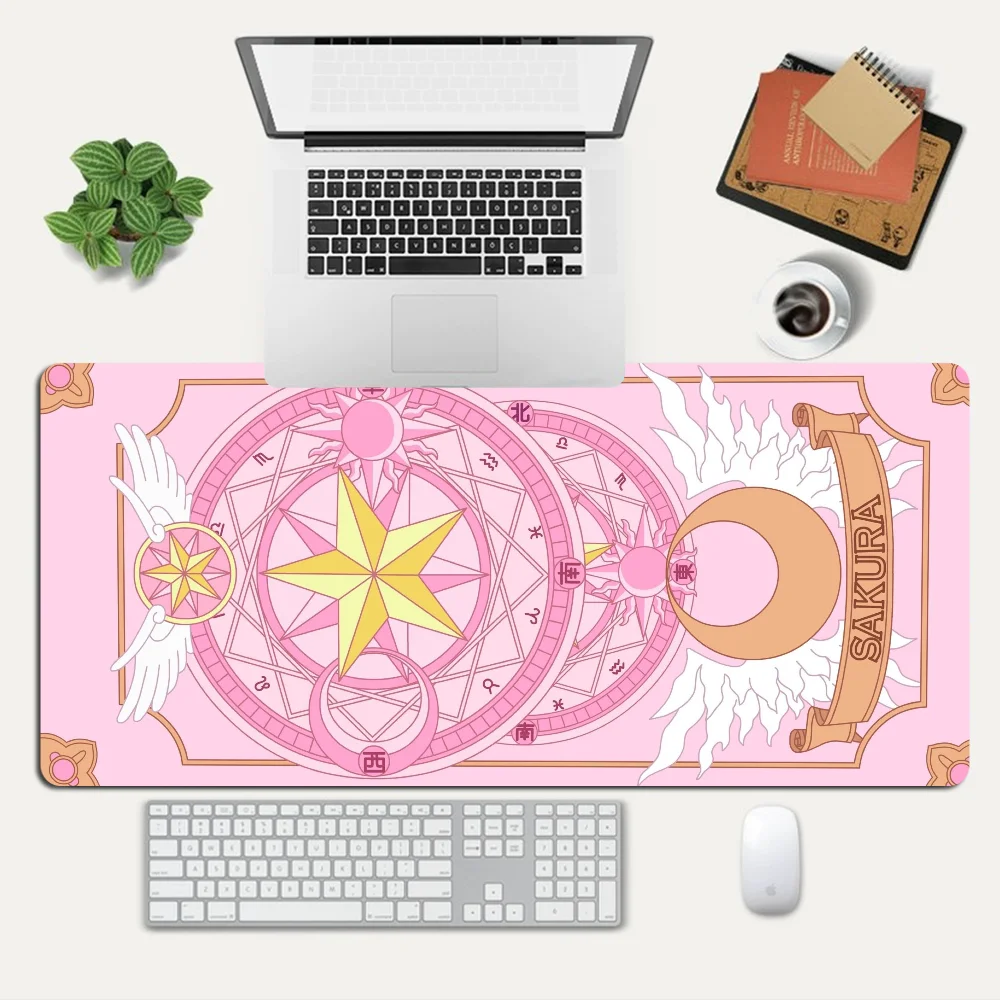 Anime Cardcaptor Sakura Mousepad Custom Skin Desktop Desk Mat Kawaii Gaming Accessories Students Writing Pad for PC Computer