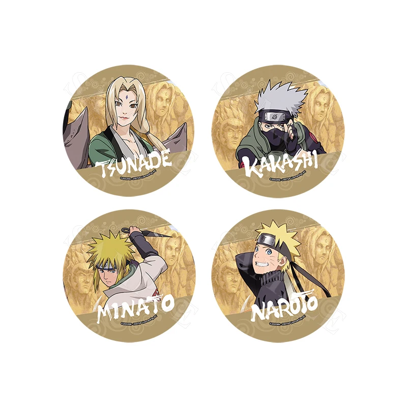 Brdwn NARUTO 4th 5th 6th 7th Hokage Hatake Kakashi Namikaze Minato Tsunade Ninja Official Authorization Cosplay Badge