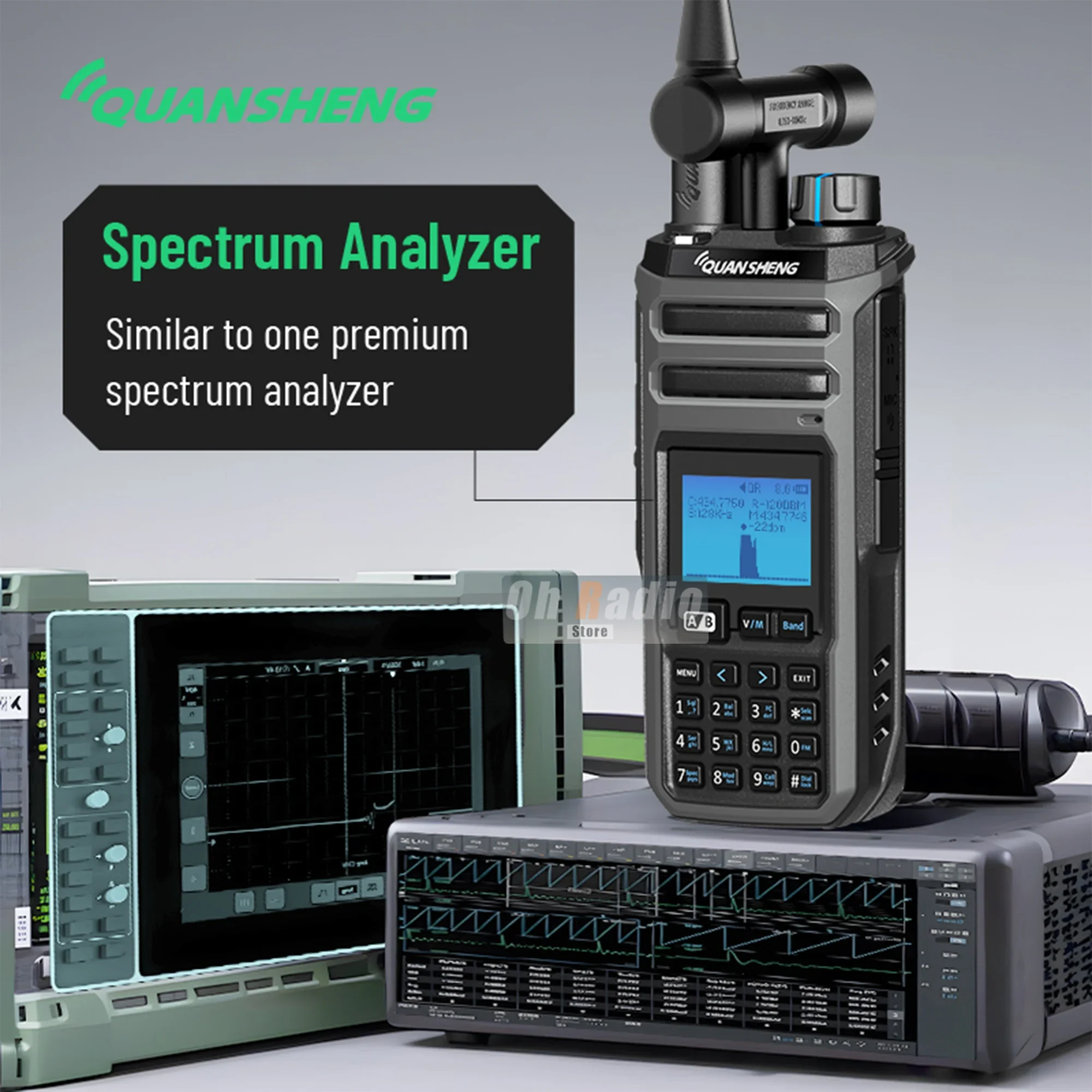 Quansheng TK11(5) 10W Dual Receiving HF VHF UHF USB AM FM LSB CW 27MHz CB LW MW SW SSB Multi Band Spectrum Analyzer Ham Radio image 4