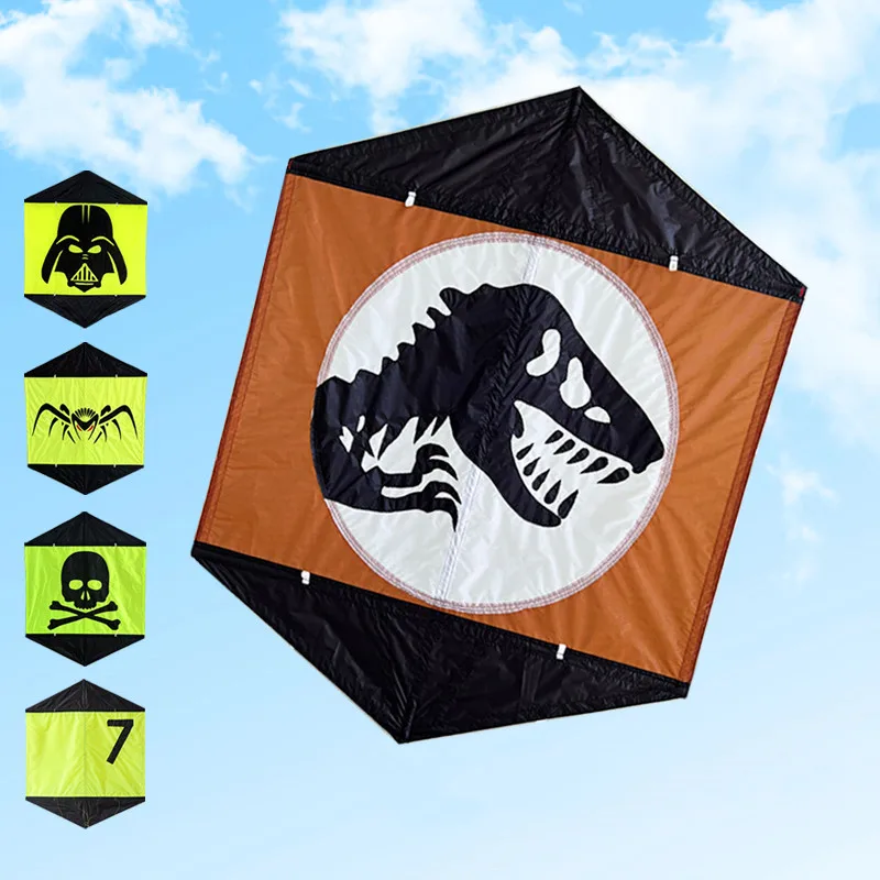 

free shipping hexagonal kite flying for adults inflatable toys wind kites outdoor games deportes-y-ocio pipa voadora papalotes