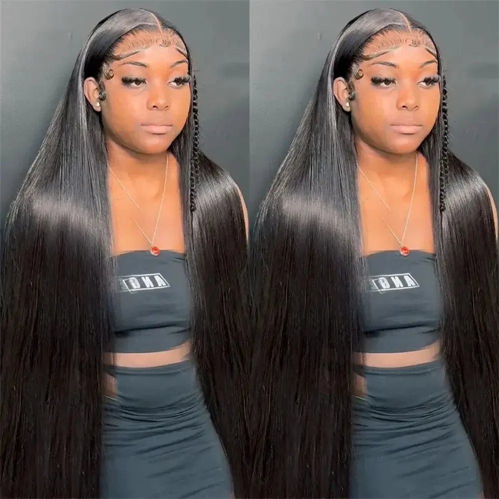 

4x4 Straight 7x5HD Transparent 13x4 Lace Front Wigs Brazilian For Women Glueless Wigs Human Hair Ready To Wear Lace Frontal Wigs