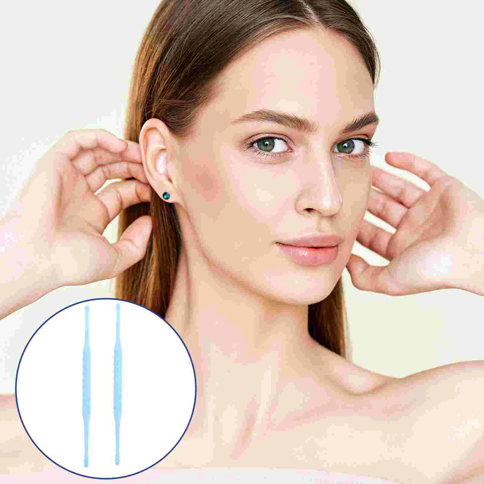 12 adet Tokmağı çocuk Kulak Kepçe Günlük Kullanım Temizleyici Kaşık Açık Kulak Kiri Sökücü Yeniden Kullanılabilir Mavi Ev Aracı