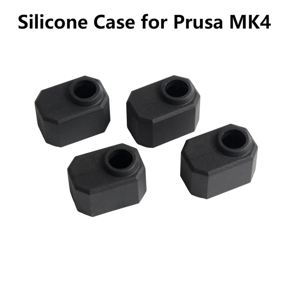 Capa de silicone para Prusa MK4, Resistência a Alta Temperatura Cabeça, Hotend Extrusora, Block Sock, Impressora 3D Acessórios, Preto